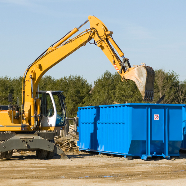 are there any restrictions on where a residential dumpster can be placed in Jones Mills